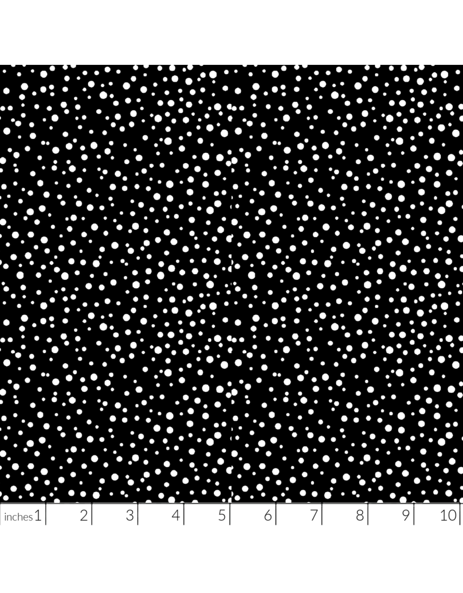 Freckle & Lollie Tidbits, Dotted in Black, Fabric Half-Yards