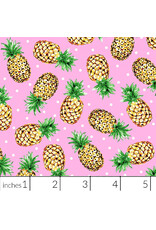 PD's Freckle & Lollie Collection Tidbits, Surfside Pineapples in Pink, Dinner Napkin
