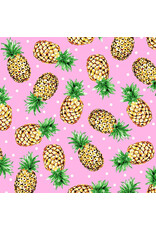 PD's Freckle & Lollie Collection Tidbits, Surfside Pineapples in Pink, Dinner Napkin