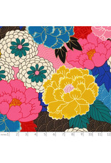 Alexander Henry Fabrics Nicole’s Prints, Tokyo Mum in Bright, Fabric Half-Yards