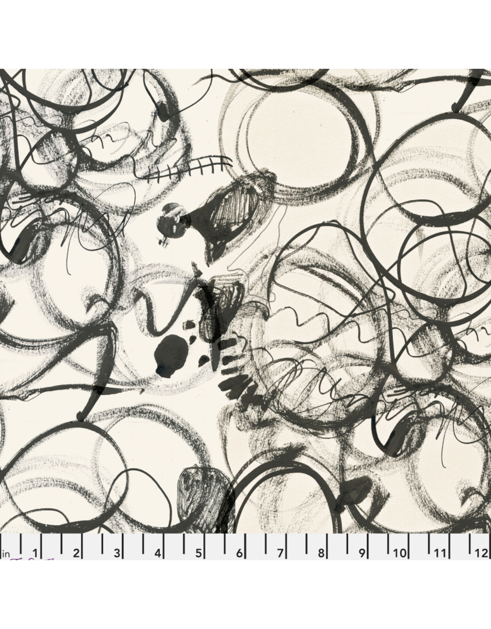 PD's e bond Collection Ravel, Scribble in Charcoal, Dinner Napkin