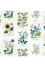 Rifle Paper Co. ON SALE-5 YARD CUT - Curio, Botanical Prints in Blue Multi