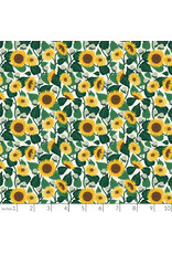 Rifle Paper Co. Curio, Sunflower Fields in Cream, Fabric Half-Yards