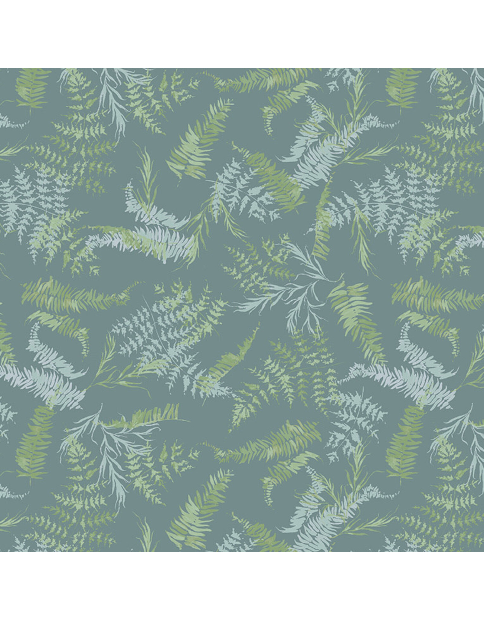 Kelly Ventura ON SALE - 5 YARD CUT, Perennial, Fern in Teal