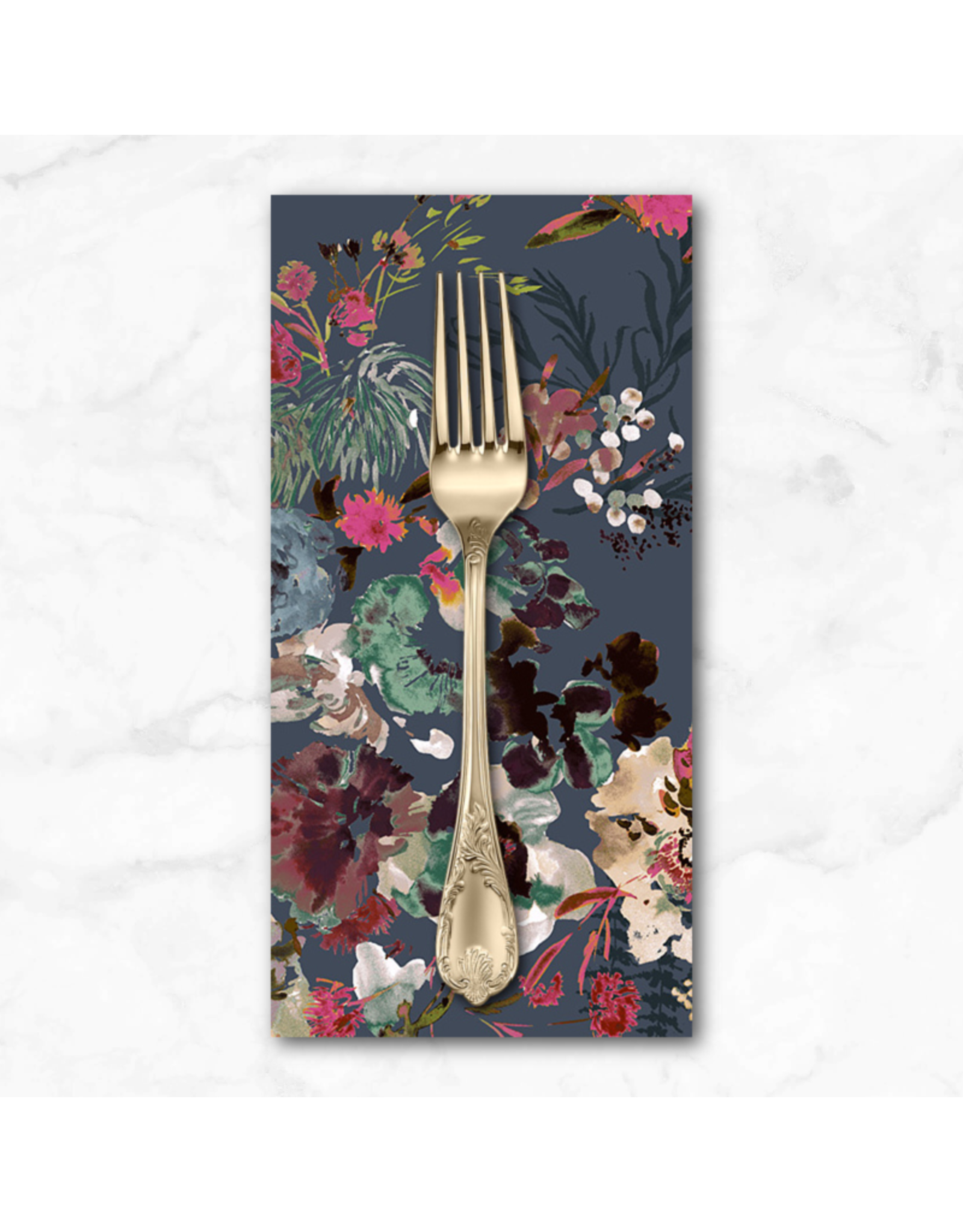 PD's Kelly Ventura Collection Perennial, Flora in Slate, Dinner Napkin