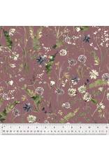 PD's Kelly Ventura Collection Perennial, Flowerfield in Mauve, Dinner Napkin