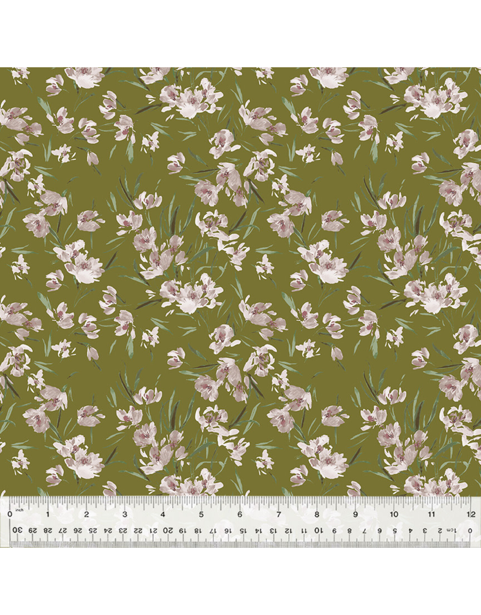 Kelly Ventura ON SALE - 5 YARD CUT, Perennial, Peony Tulip in Frond
