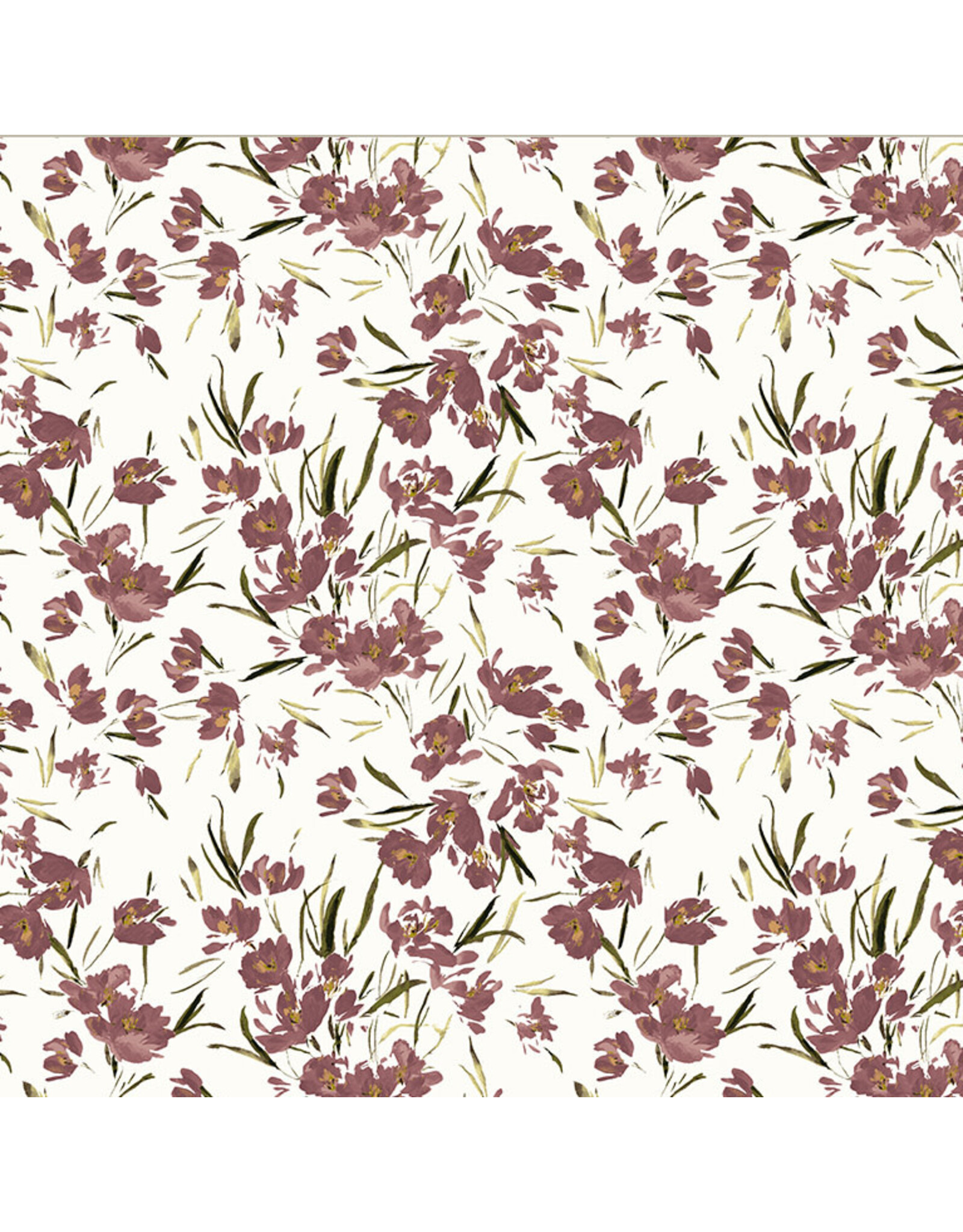 Kelly Ventura ON SALE - 5 YARD CUT, Perennial, Peony Tulip in Ivory