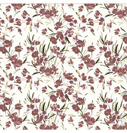 Kelly Ventura ON SALE - 5 YARD CUT, Perennial, Peony Tulip in Ivory