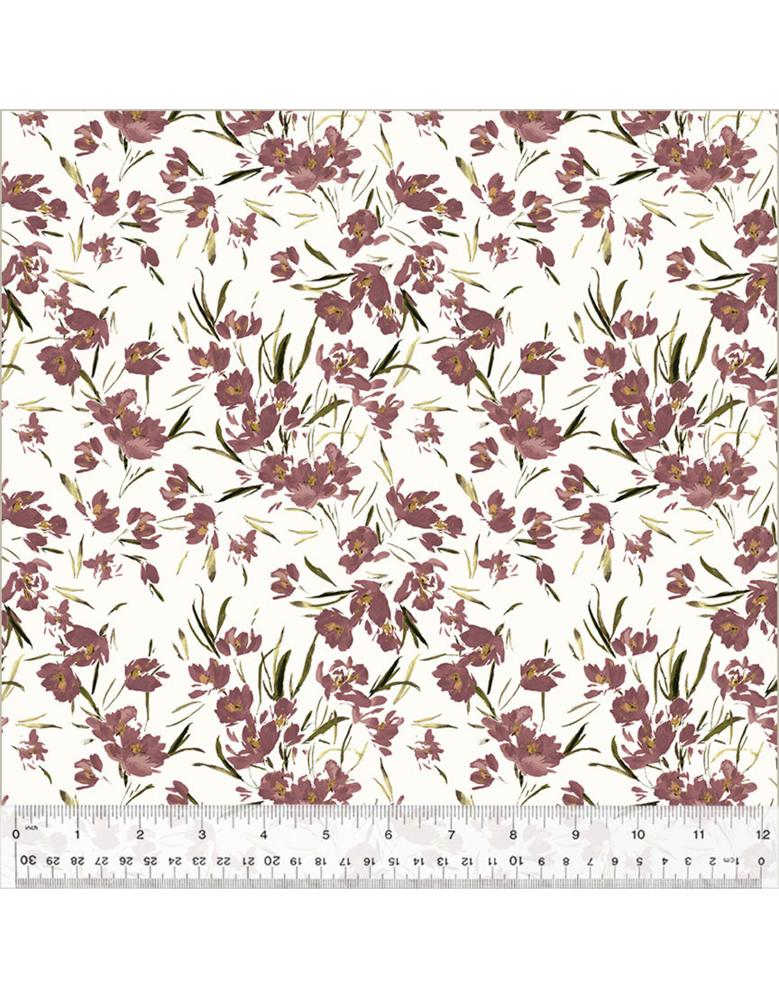 Kelly Ventura ON SALE - 5 YARD CUT, Perennial, Peony Tulip in Ivory