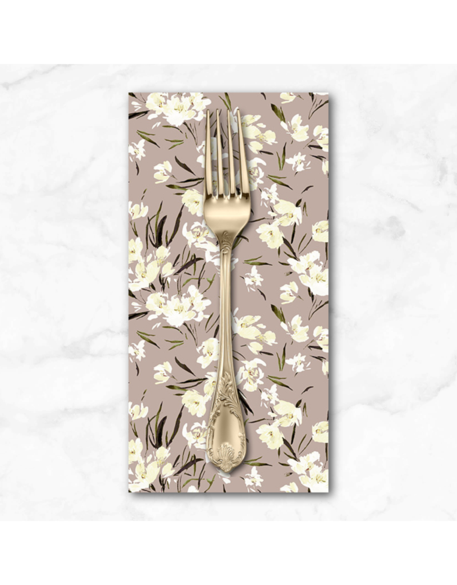 PD's Kelly Ventura Collection Perennial, Peony Tulip in Wisteria, Dinner Napkin