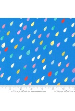 PD's Moda Collection Whatever the Weather, Rainbow Raindrops in Bright Sky, Dinner Napkin