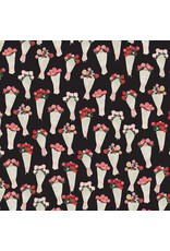 Riley Blake Fabrics ON SALE- 5 YARD CUT - My Valentine, Bouquets in Black