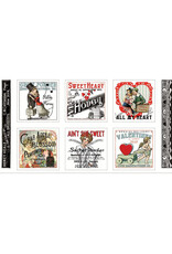 J. Wecker Frisch All My Heart, Valentine Ads Patch, 24" Fabric Panel