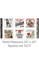 J. Wecker Frisch All My Heart, Valentine Ads Patch, 24" Fabric Panel