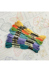 Cedar O'Reilly CA Central Coast Embroidery Floss - Set of Eleven  8.75 yard skeins