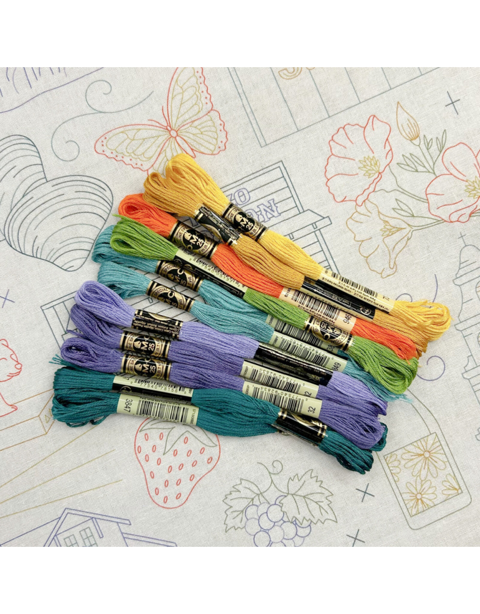 Cedar O'Reilly CA Central Coast Embroidery Floss - Set of Eleven  8.75 yard skeins