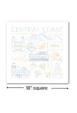 Cedar O'Reilly CA Central Coast Embroidery Sampler (sampler cloth and backing cloth only)