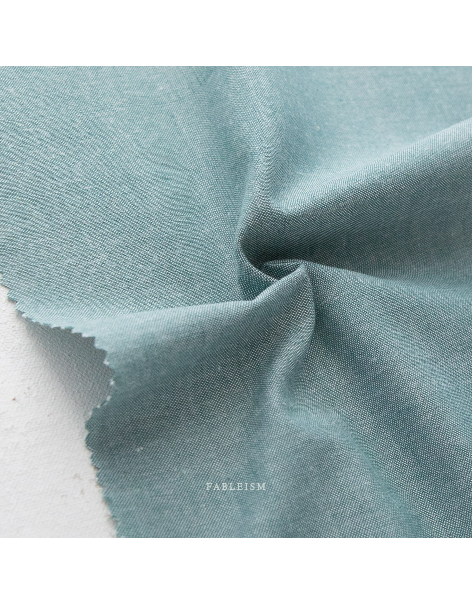 Fableism Everyday Chambray, Bay Leaf, Fabric Half-Yards