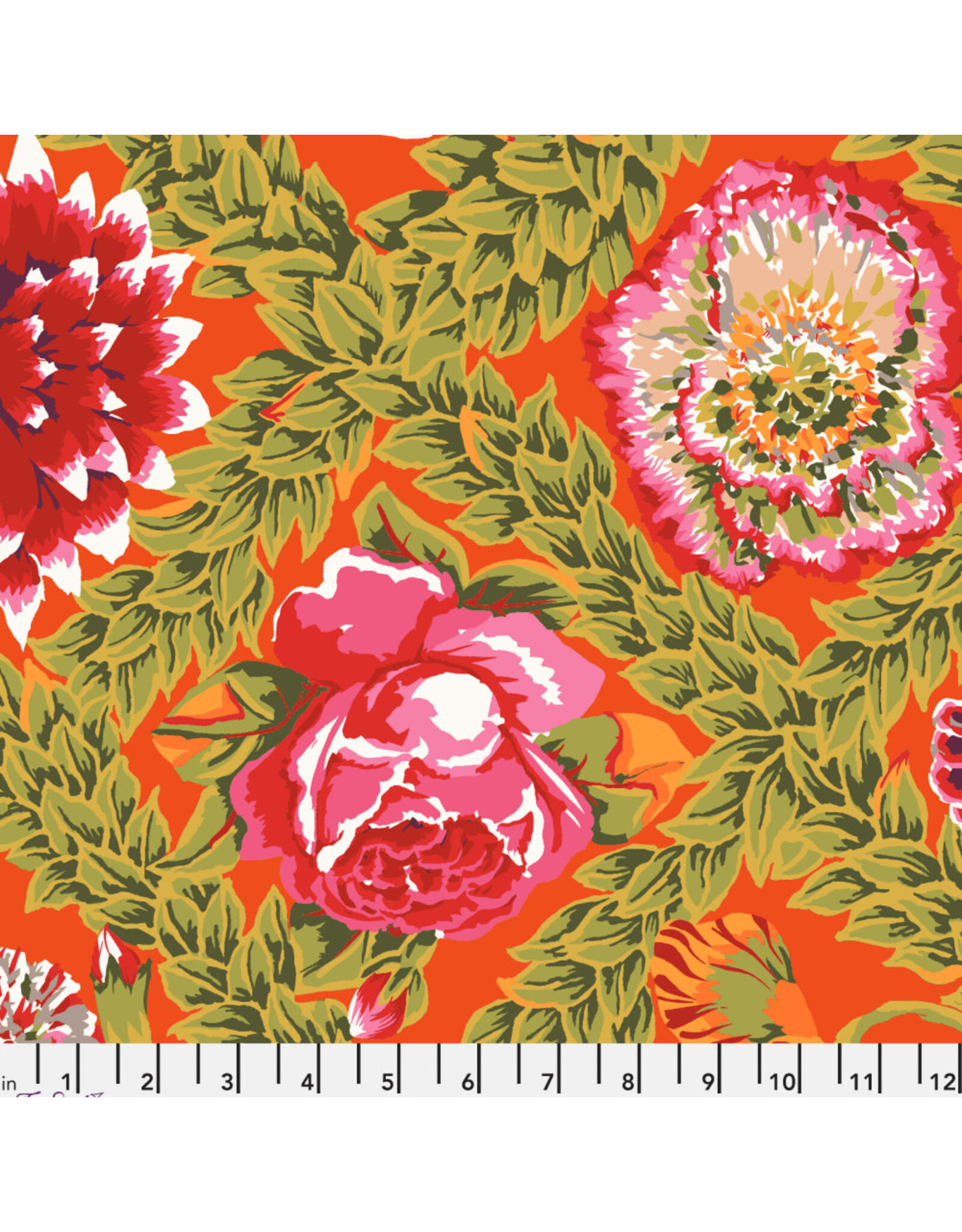 Kaffe Fassett Collective Kaffe Collective Vintage, Flower Lattice in Circus, Fabric Half-Yards