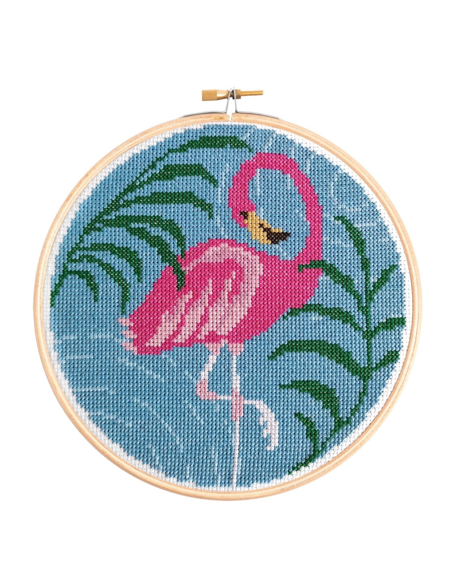 Hawthorne Handmade ON SALE - Flamingo Cross Stitch Kit - 40% OFF