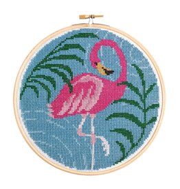 Hawthorne Handmade Flamingo Cross Stitch Kit