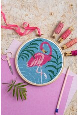 Hawthorne Handmade ON SALE - Flamingo Cross Stitch Kit - 40% OFF