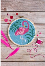 Hawthorne Handmade ON SALE - Flamingo Cross Stitch Kit - 40% OFF