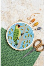 Hawthorne Handmade Green Woodpecker Cross Stitch Kit