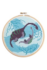 Hawthorne Handmade ON SALE - Plesiosaurus Cross Stitch Kit - 40% OFF