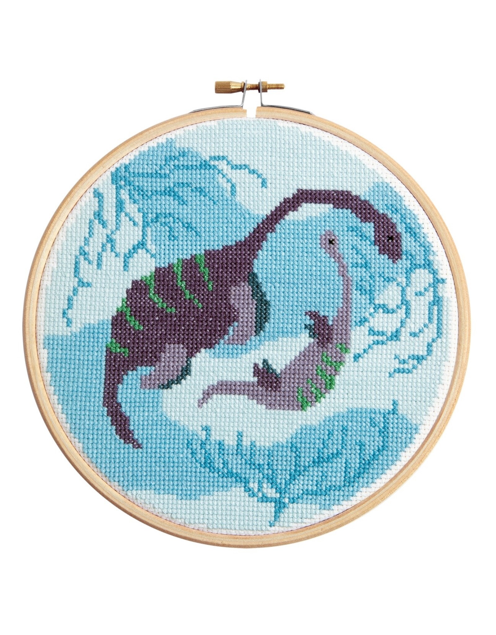 Hawthorne Handmade ON SALE - Plesiosaurus Cross Stitch Kit - 40% OFF