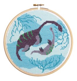 Hawthorne Handmade Plesiosaurus Cross Stitch Kit