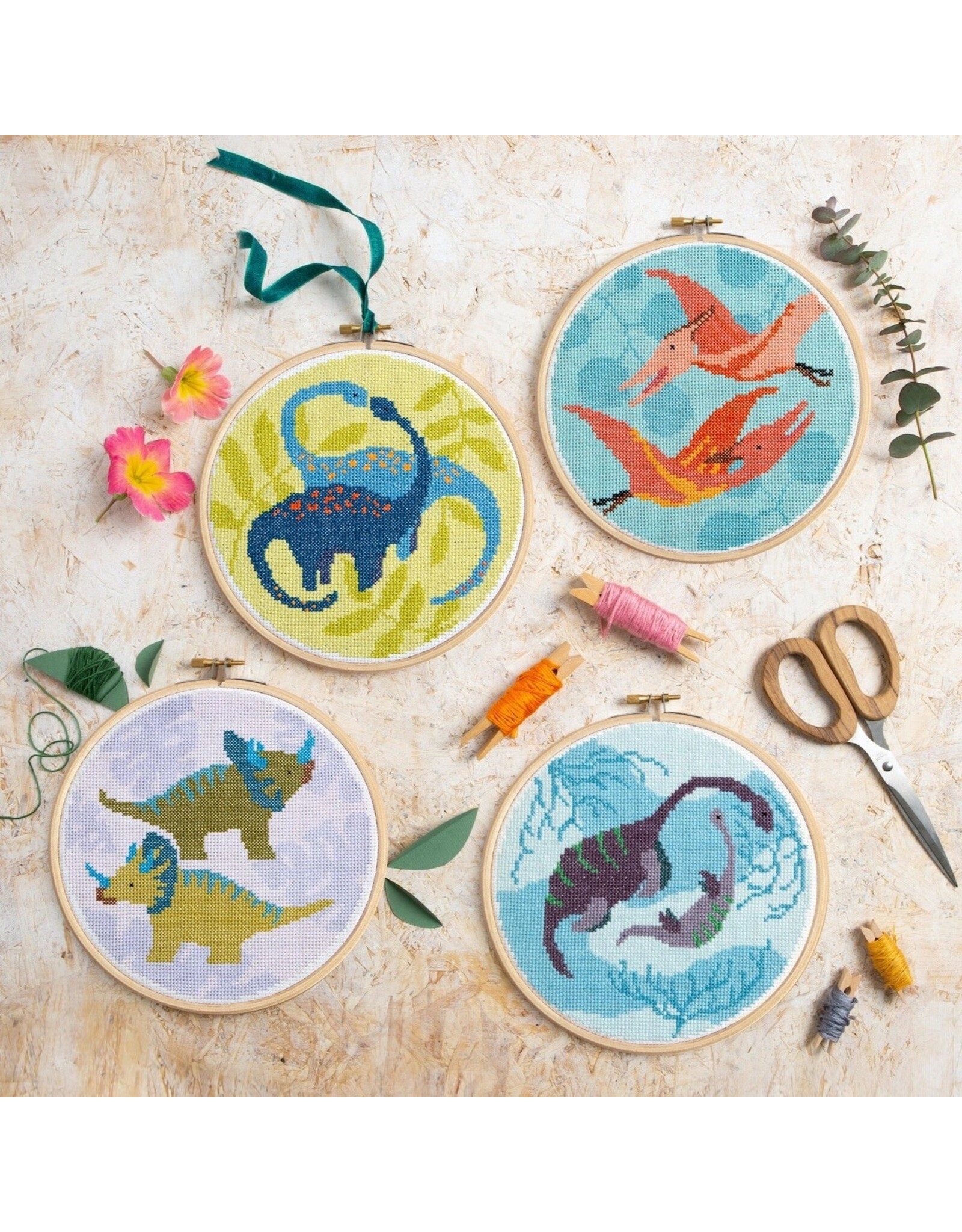 Hawthorne Handmade ON SALE - Plesiosaurus Cross Stitch Kit - 40% OFF