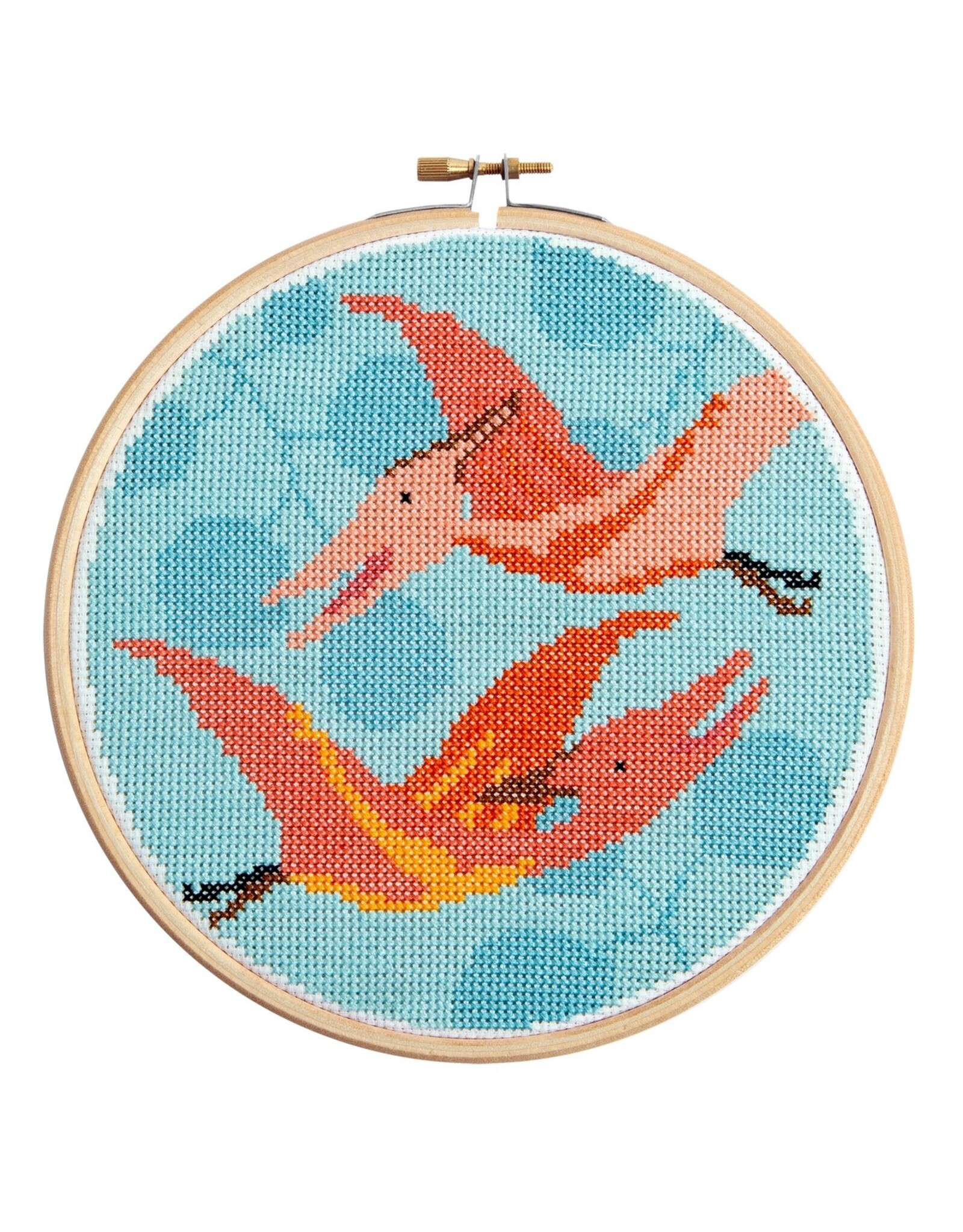 Hawthorne Handmade ON SALE - Pterodactyl Cross Stitch Kit - 40% OFF