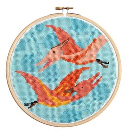 Hawthorne Handmade ON SALE - Pterodactyl Cross Stitch Kit - 40% OFF
