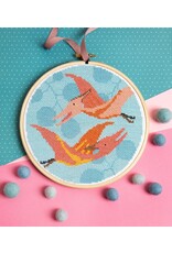 Hawthorne Handmade ON SALE - Pterodactyl Cross Stitch Kit - 40% OFF