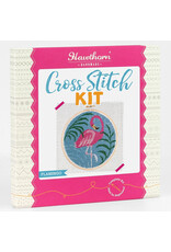Hawthorne Handmade ON SALE - Flamingo Cross Stitch Kit - 40% OFF