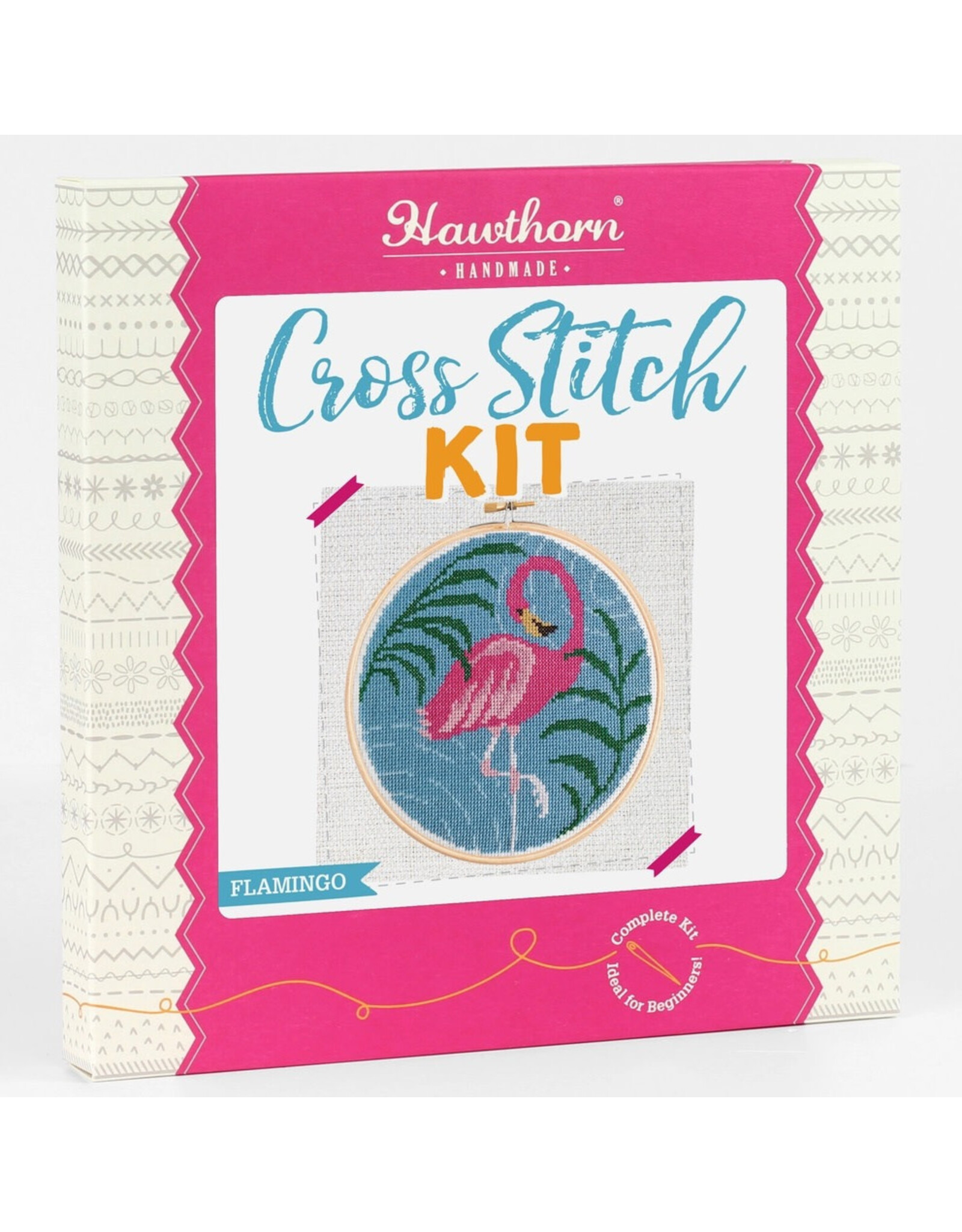 Hawthorne Handmade ON SALE - Flamingo Cross Stitch Kit - 40% OFF