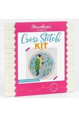 Hawthorne Handmade ON SALE - Green Woodpecker Cross Stitch Kit - 40% OFF
