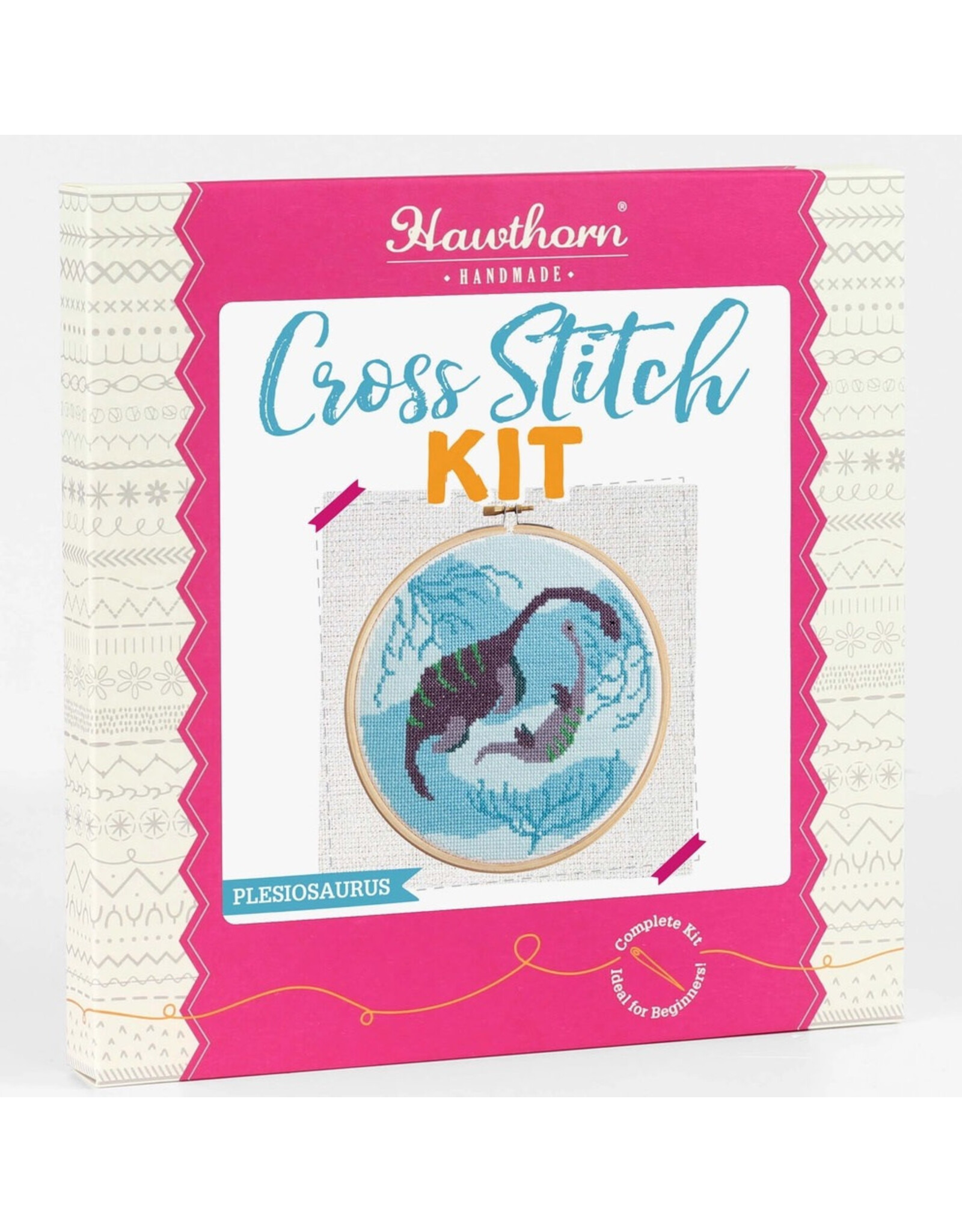 Hawthorne Handmade ON SALE - Plesiosaurus Cross Stitch Kit - 40% OFF