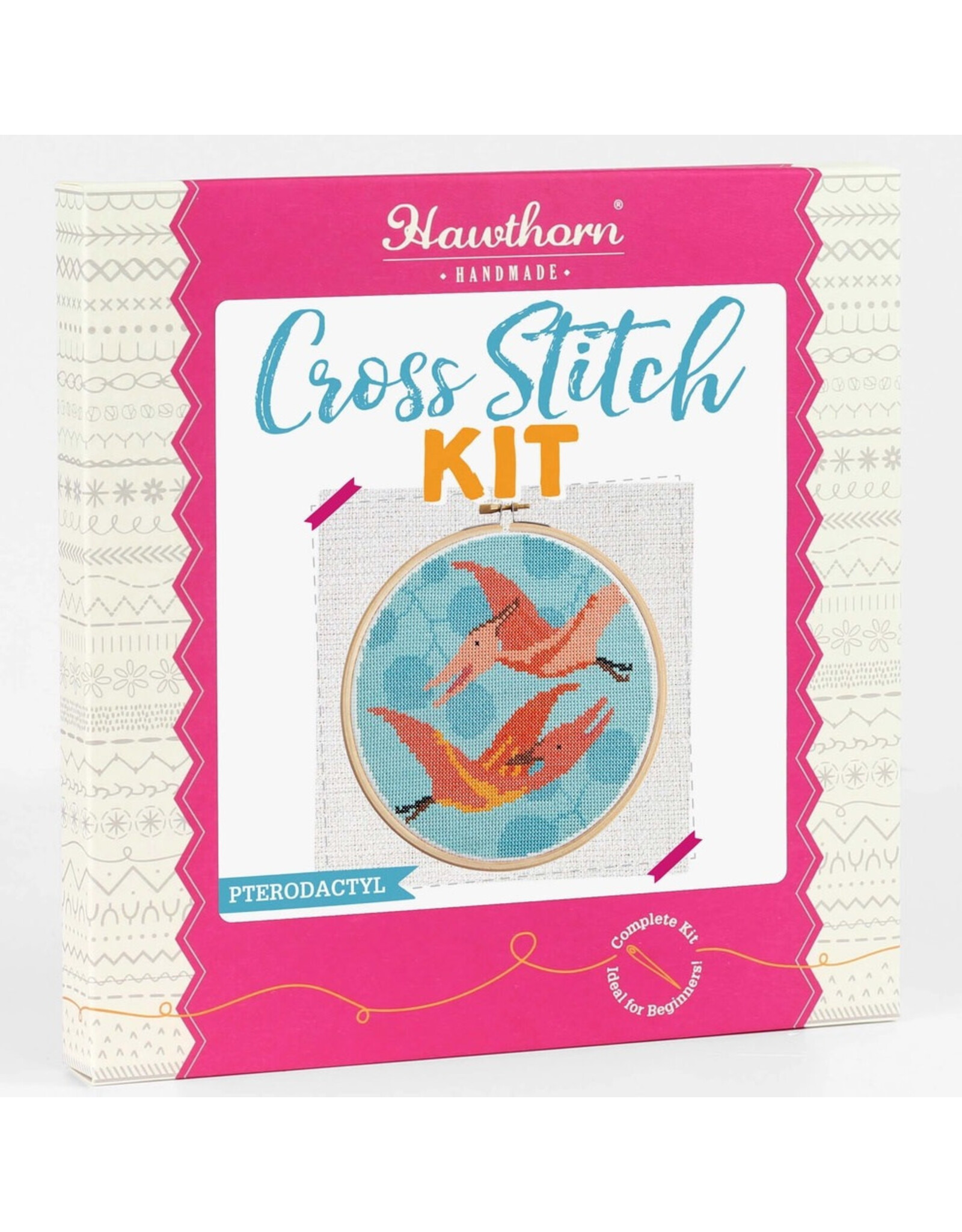 Hawthorne Handmade ON SALE - Pterodactyl Cross Stitch Kit - 40% OFF