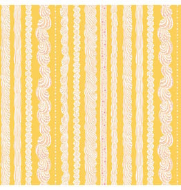 Cloud9 Fabrics Buttercream, Buttercream Stripe, Fabric Half-Yards