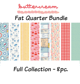 Cloud9 Fabrics Buttercream, Fat Quarter Bundle containing 8 pcs.