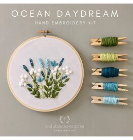 And Other Adventures Embroidery Co. Ocean Daydream, Beginner Embroidery Kit