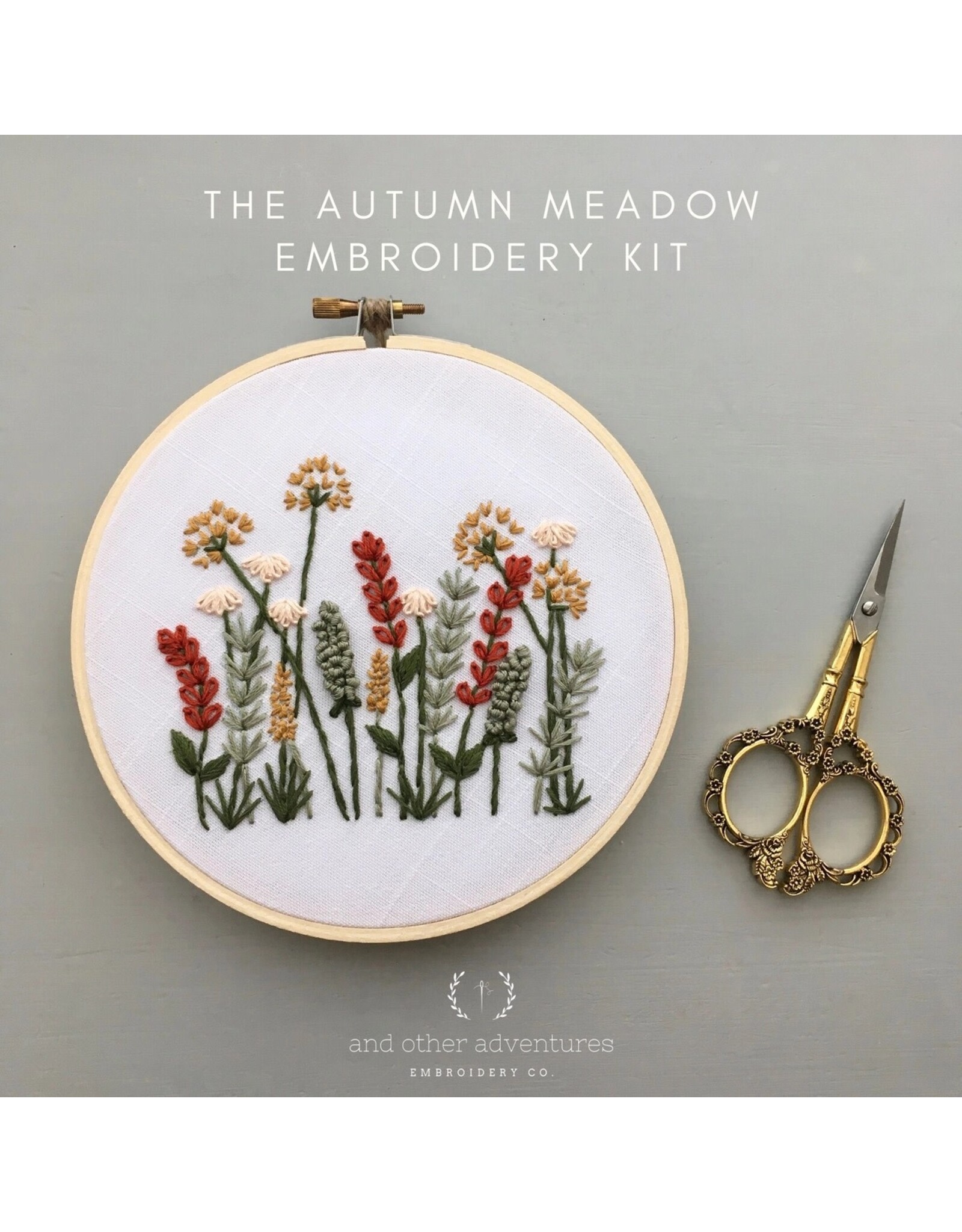 And Other Adventures Embroidery Co. The Autumn Meadow, Beginner Embroidery Kit