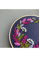 And Other Adventures Embroidery Co. Kensington in Periwinkle, Beginner Embroidery Kit