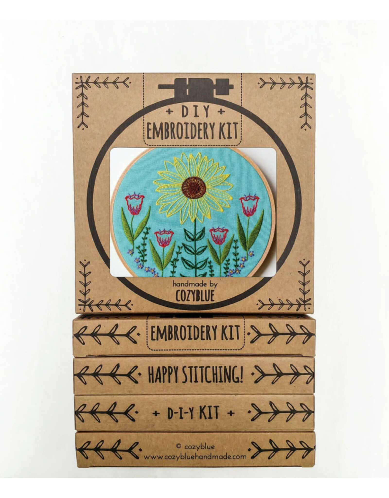 cozyblue ON ORDER-Summer Garden Embroidery Kit from cozyblue