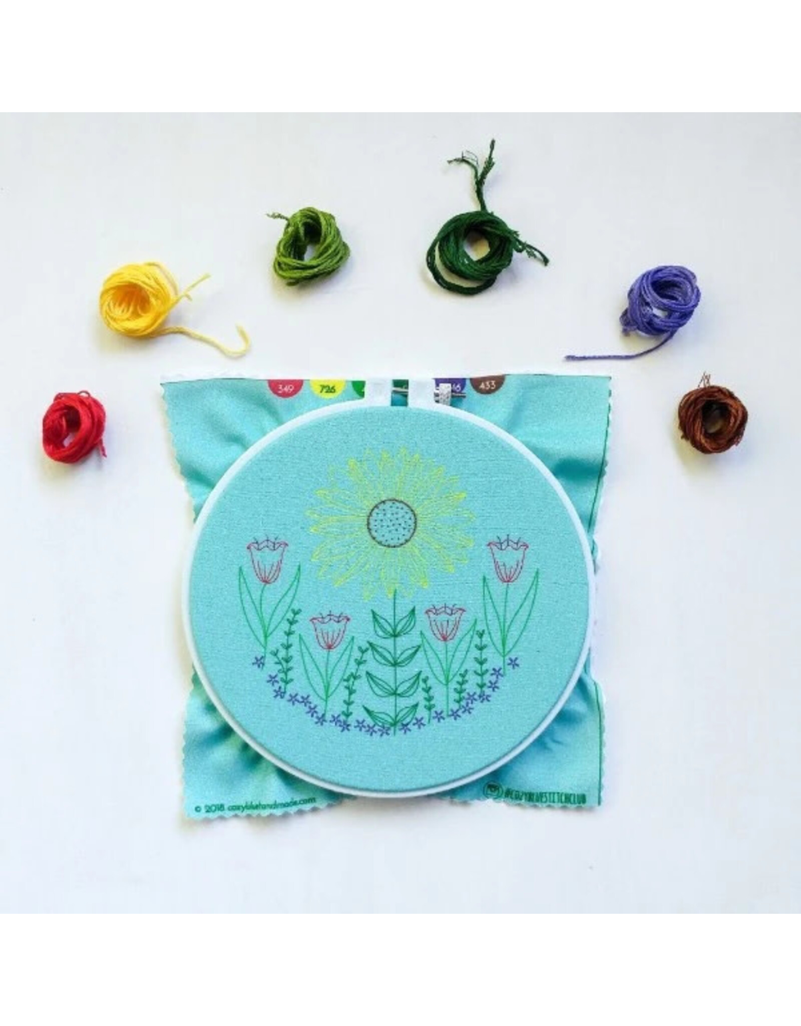 cozyblue ON ORDER-Summer Garden Embroidery Kit from cozyblue