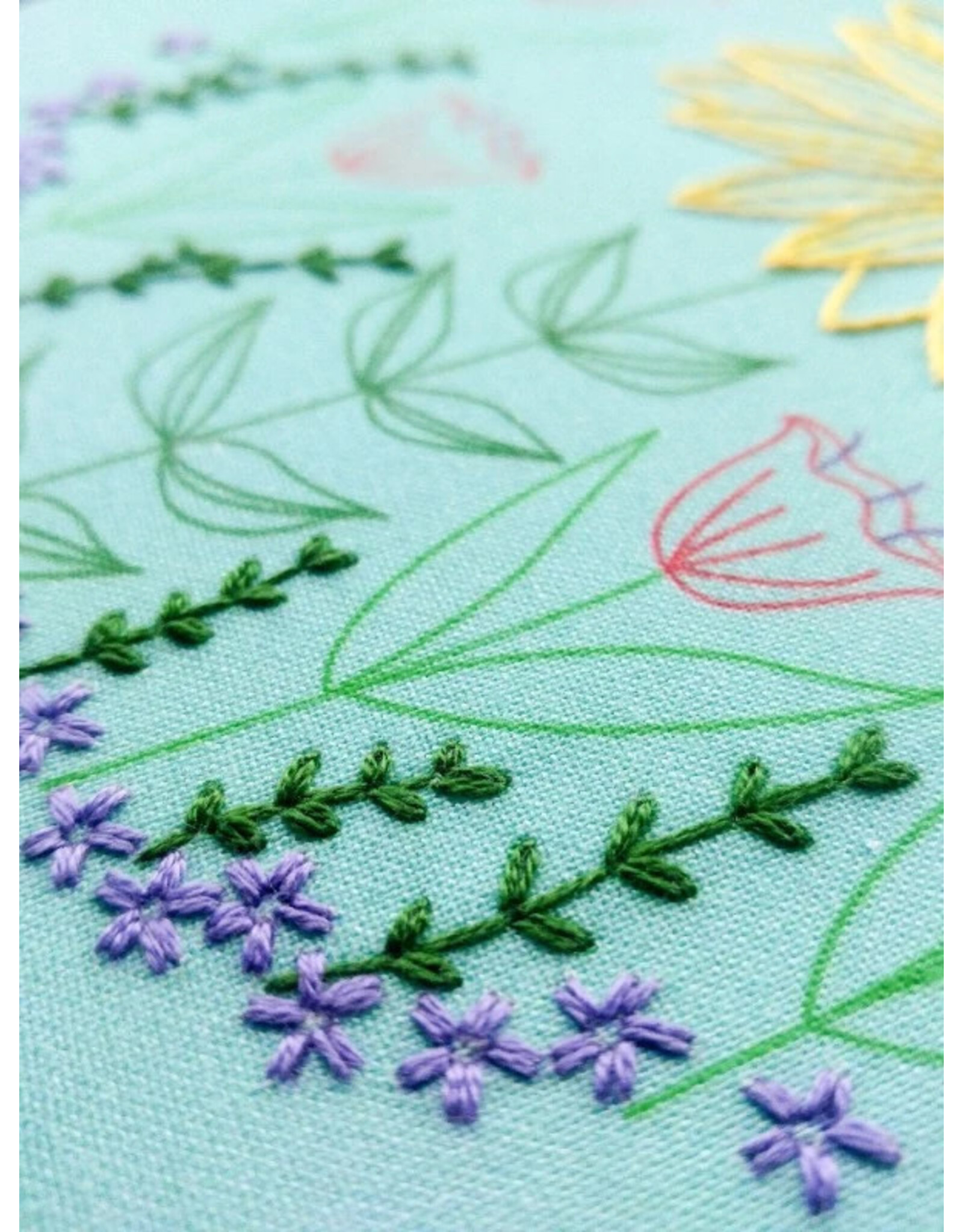 cozyblue ON ORDER-Summer Garden Embroidery Kit from cozyblue