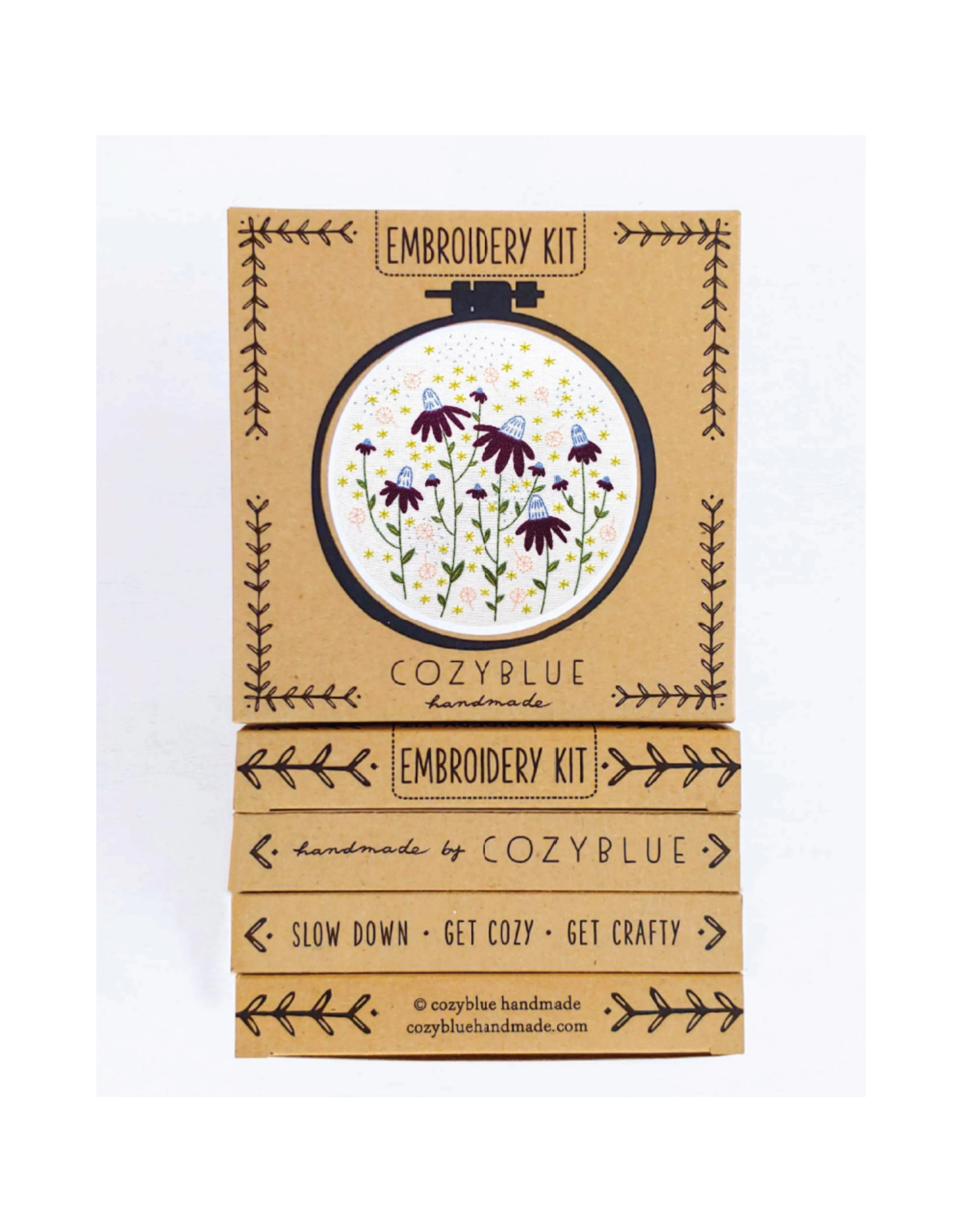 cozyblue Coneflower Magic Embroidery Kit from cozyblue